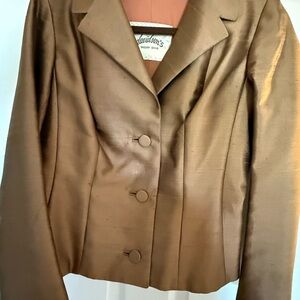 Vintage Short Women's Brown Jacket